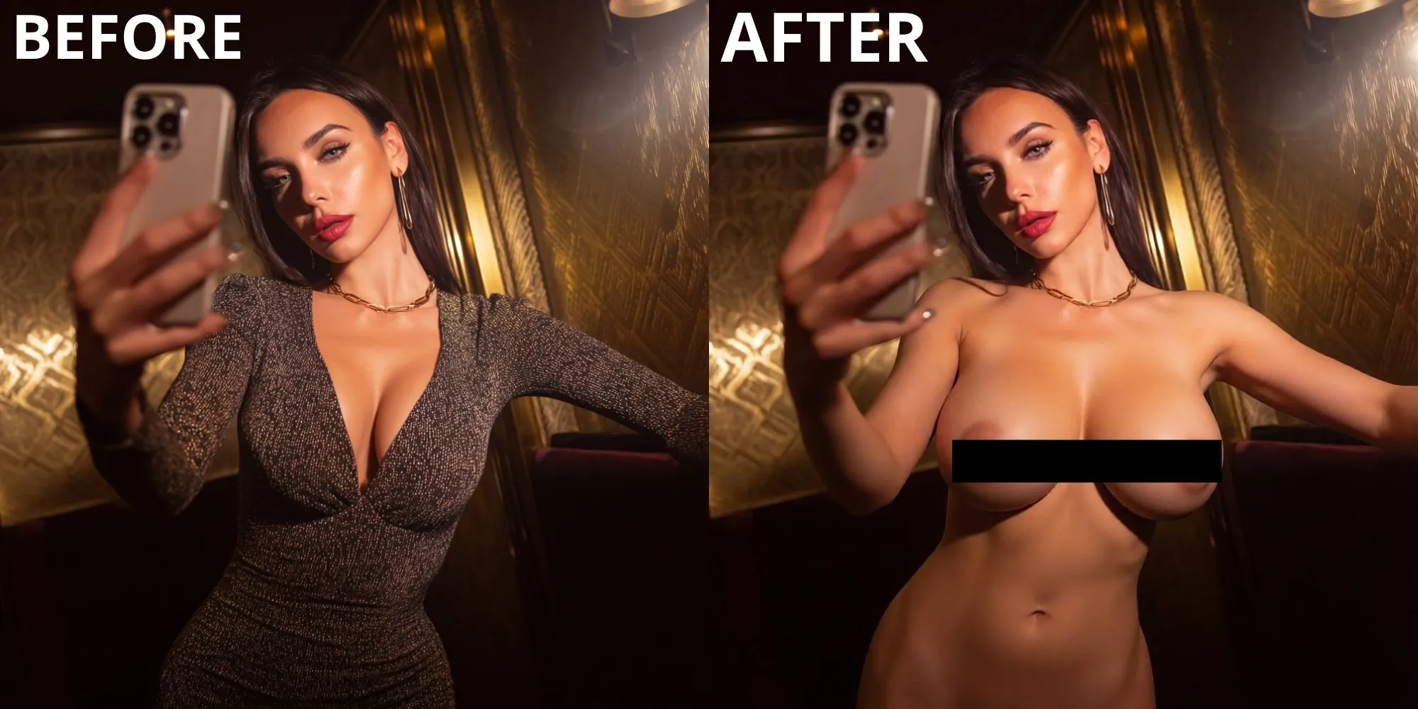 Interface PLAY BOX AI générant des images NSFW personnalisées